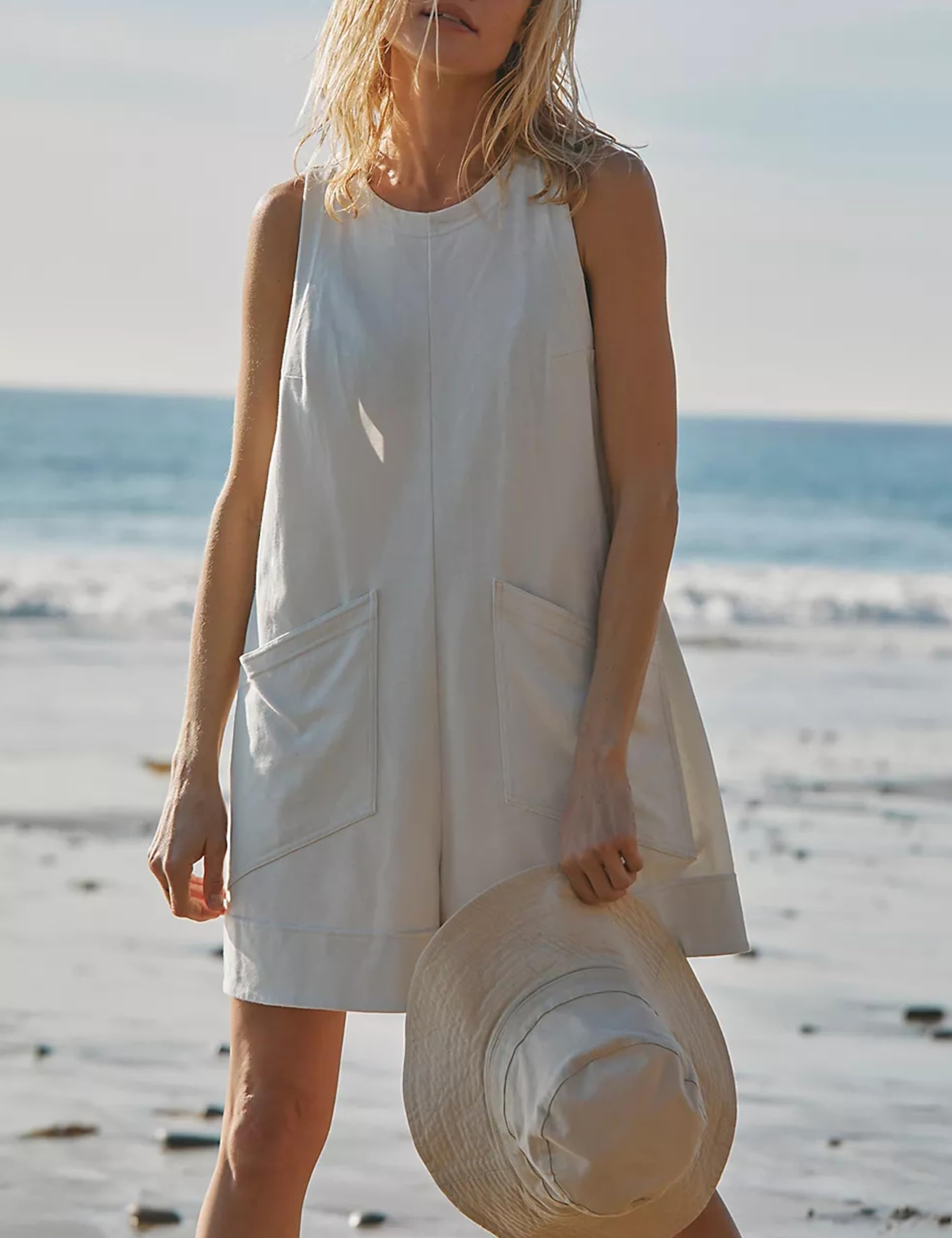 ✨New Women's Casual Jumpsuit Stretch Sleeveless Shorts Jumpsuit(Buy 2 Free Shipping)