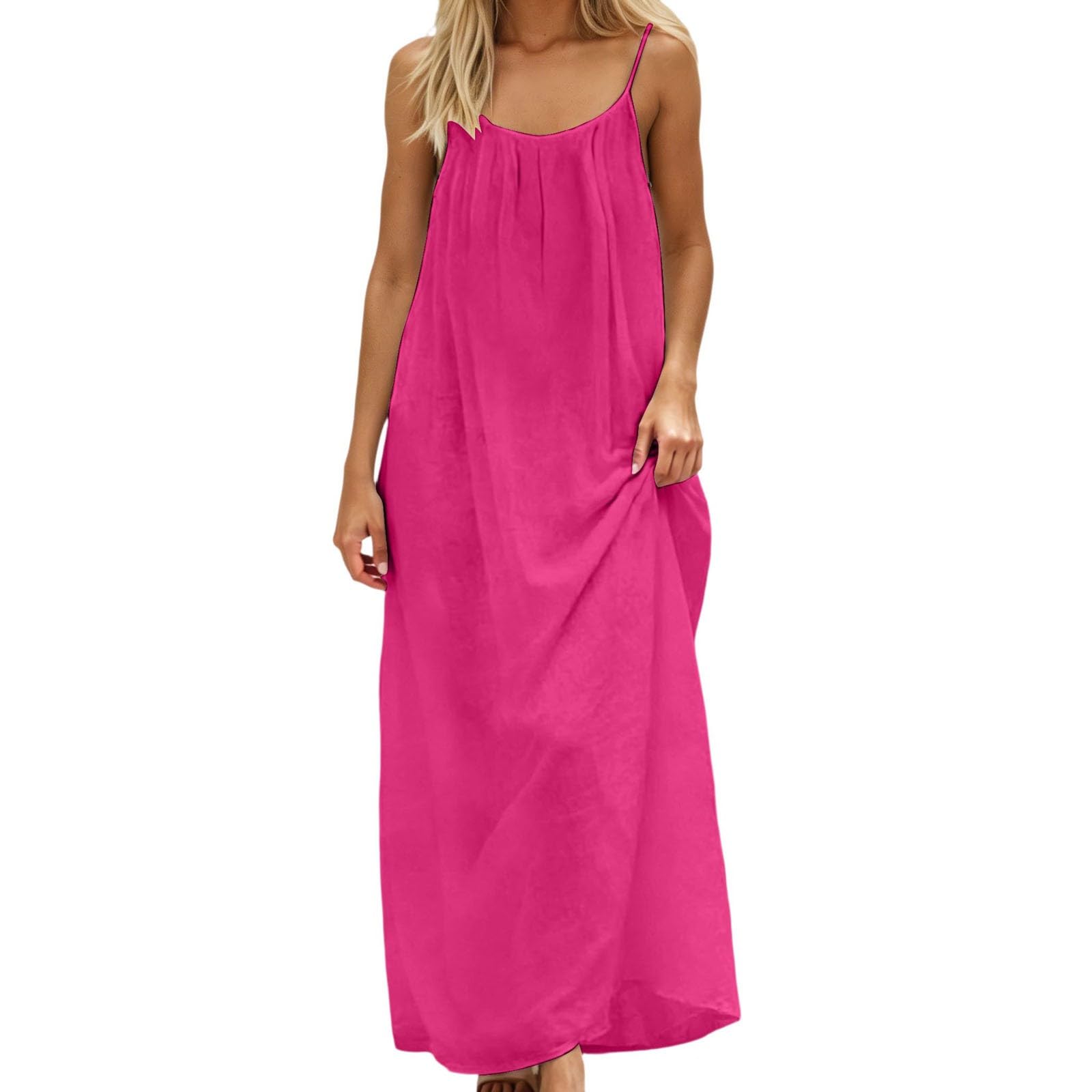 HOT SALE Women's Spaghetti Strap Backless Cami Lounge Dress