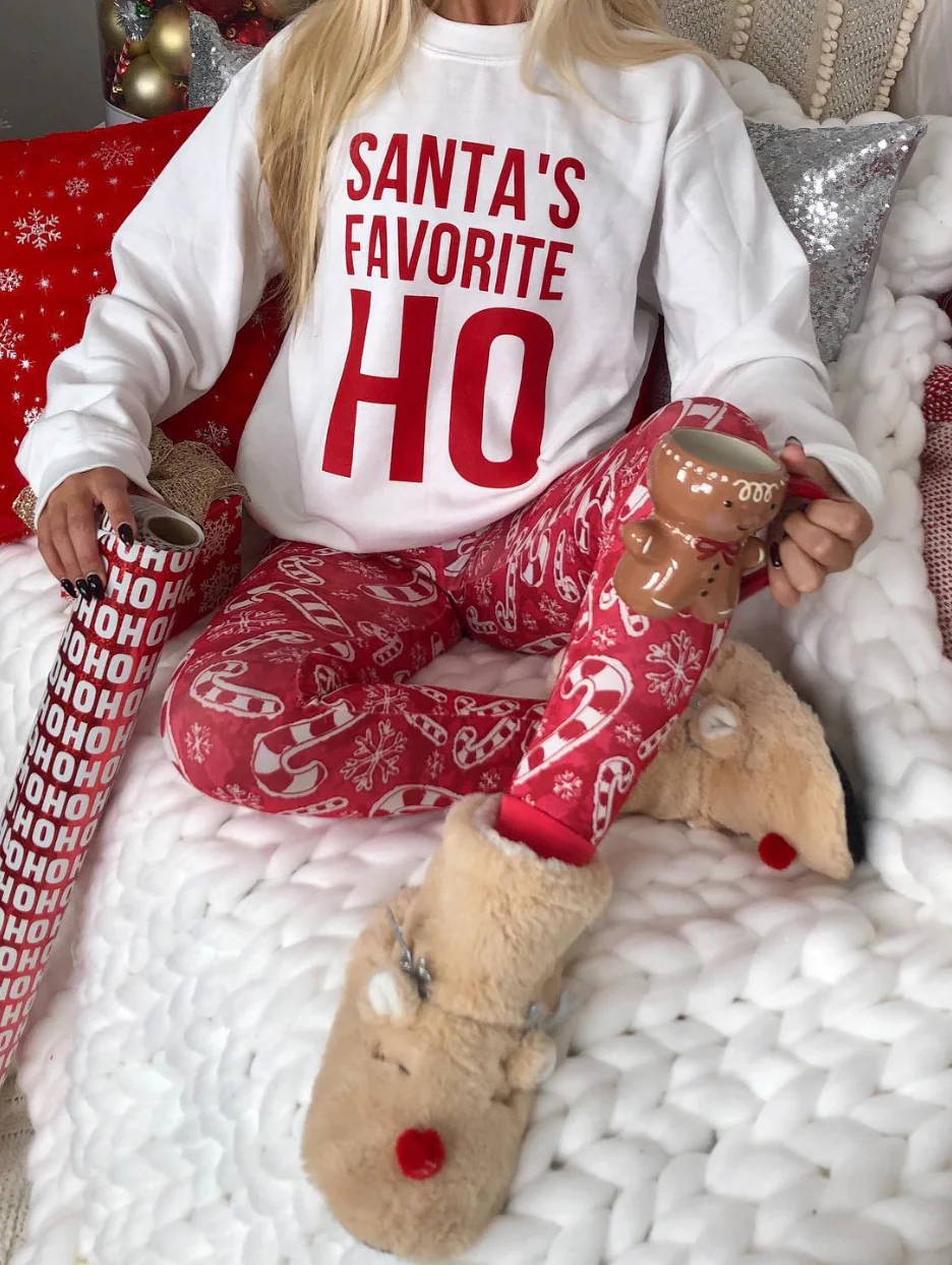 “Santa’s Favorite HO”  Christmas Sweatshirt