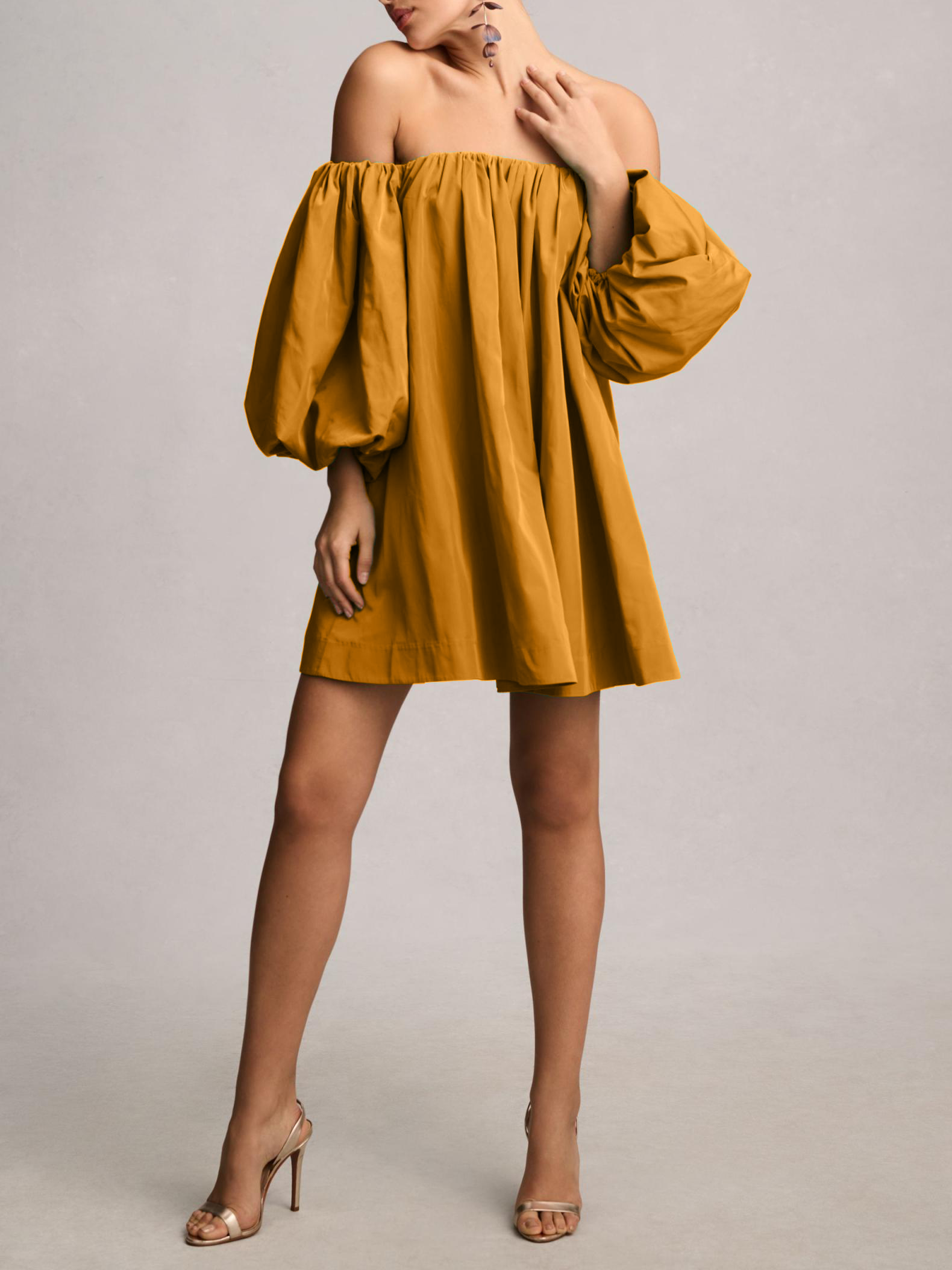 HOT SALE New Summer Puff Sleeve Off Shoulder Dress