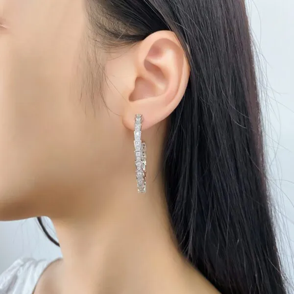 ✨Best Gift🎁Large Hoop | Gold Chain Hoop Earrings