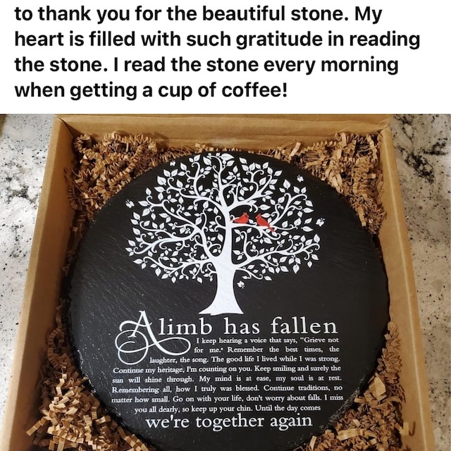 A Limb Has Fallen Memorial Garden Stone