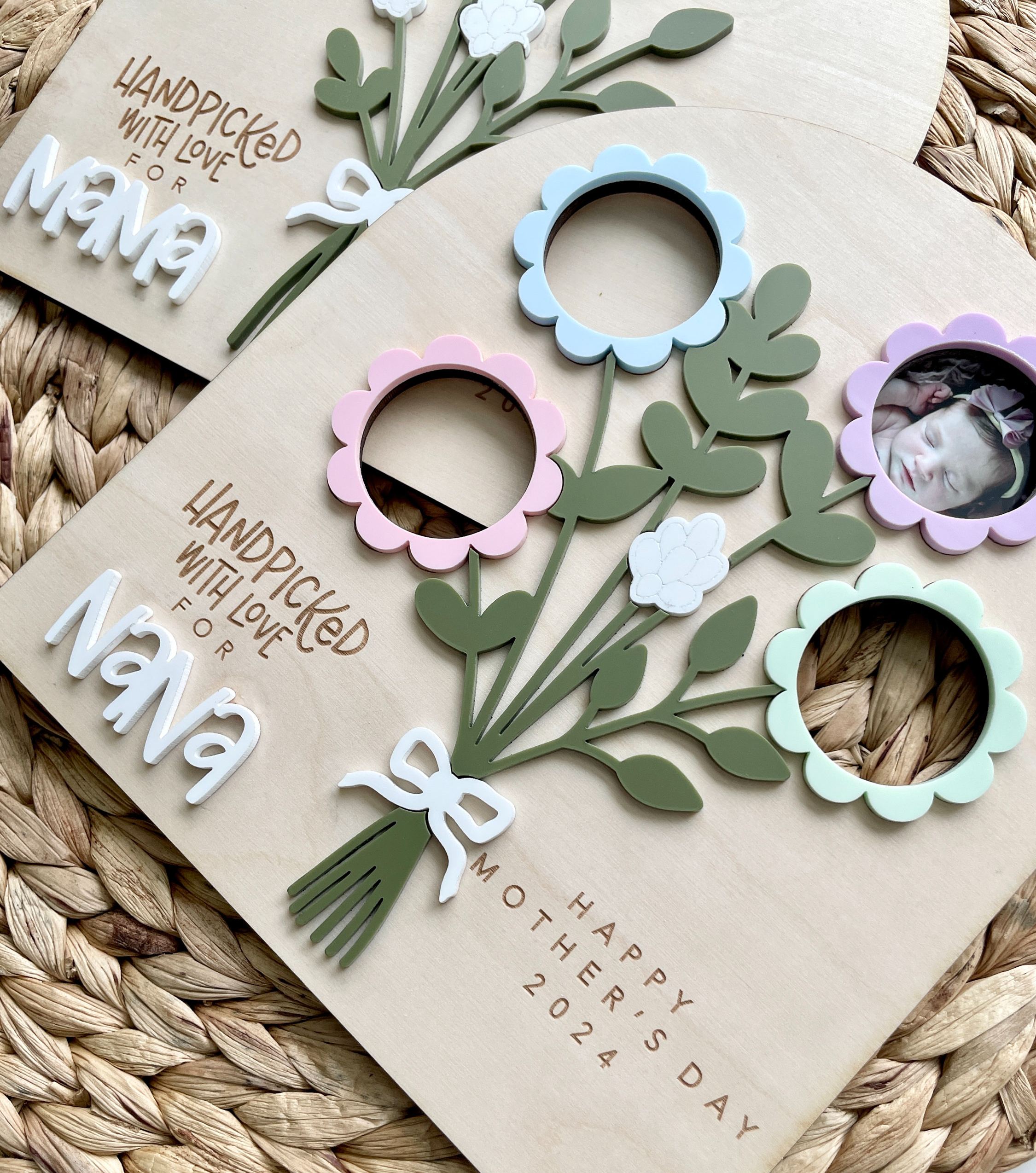 Mother's Day Flower Photo Sign