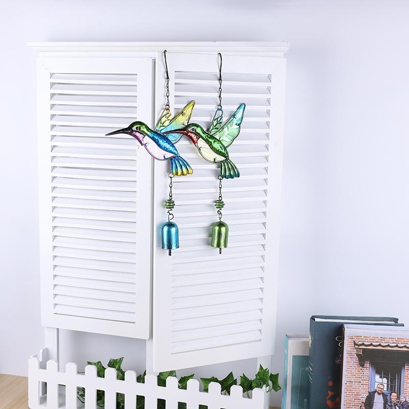 Metal Hummingbird Wind Chimes
