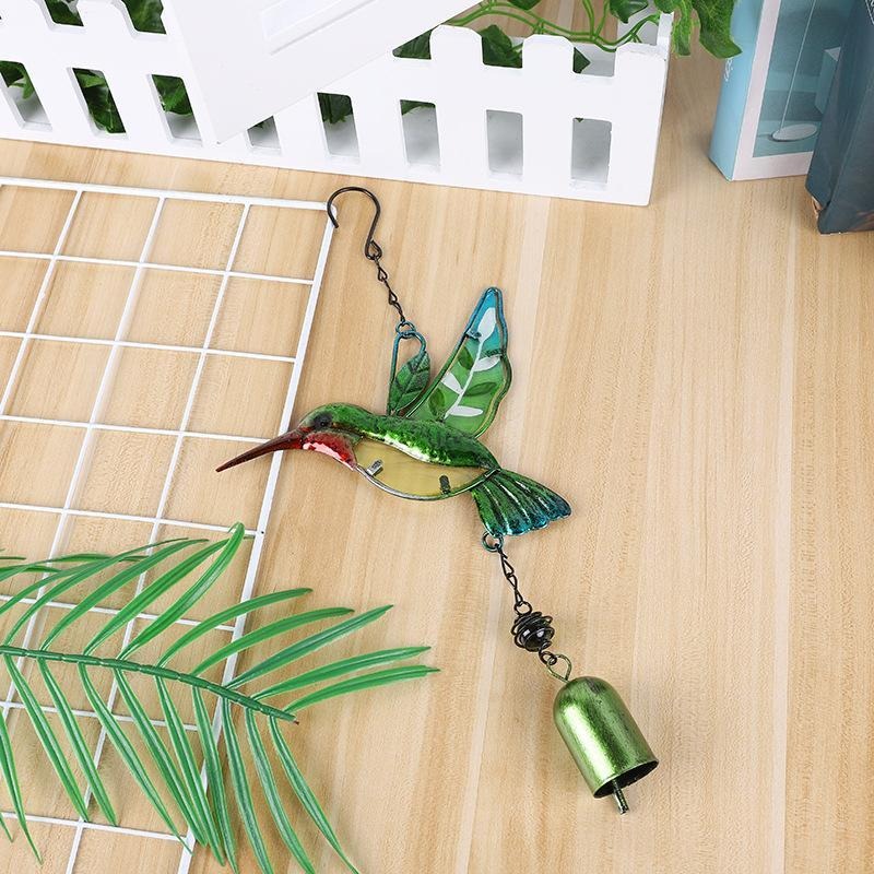Metal Hummingbird Wind Chimes