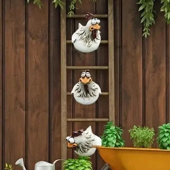 🔥Hot Sale 50% OFF🔥-Funny Chicken Garden Fence Decoration