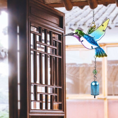 Metal Hummingbird Wind Chimes