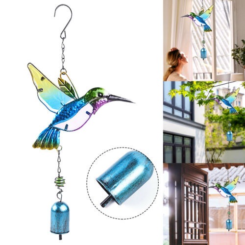 Metal Hummingbird Wind Chimes