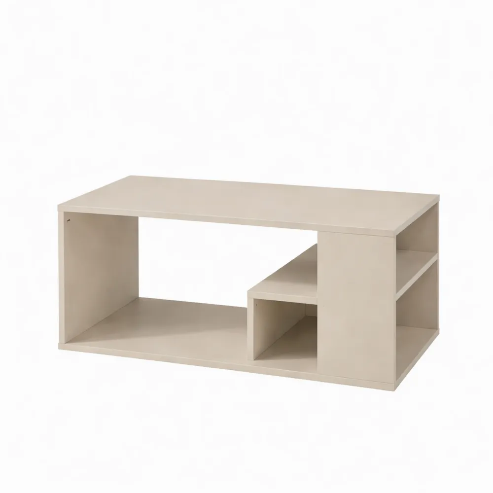Tavolino da caffè con scomparti aperti per soggiorno