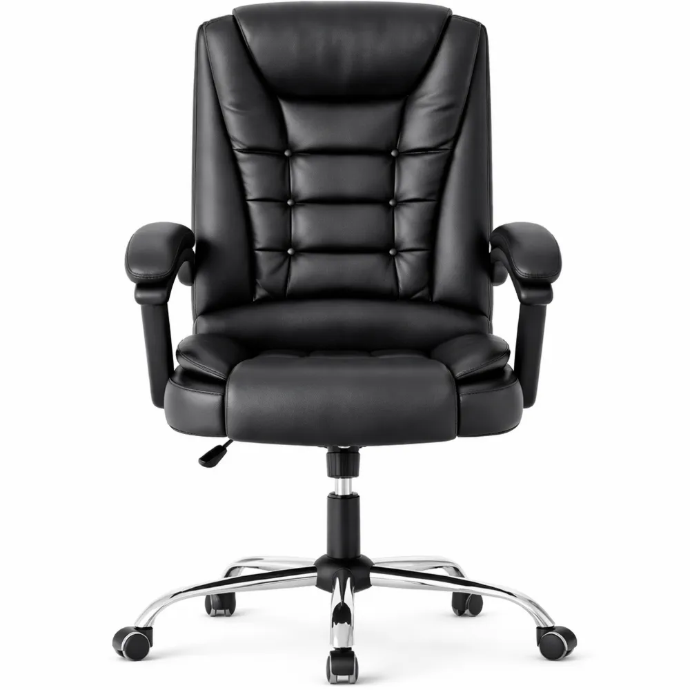 Sedia Ergonomica da Ufficio Reclinabile con Braccioli e Altezza Regolabile