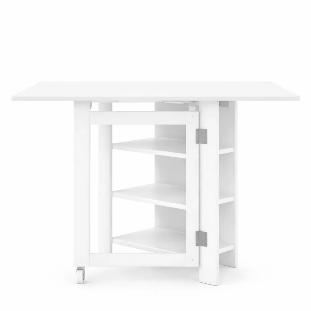 Tavolo Con Ribalta e Ruote per Interni Compatti