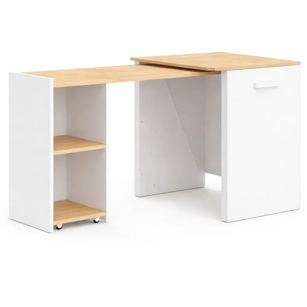 Tavolo da pranzo estensibile in legno greige