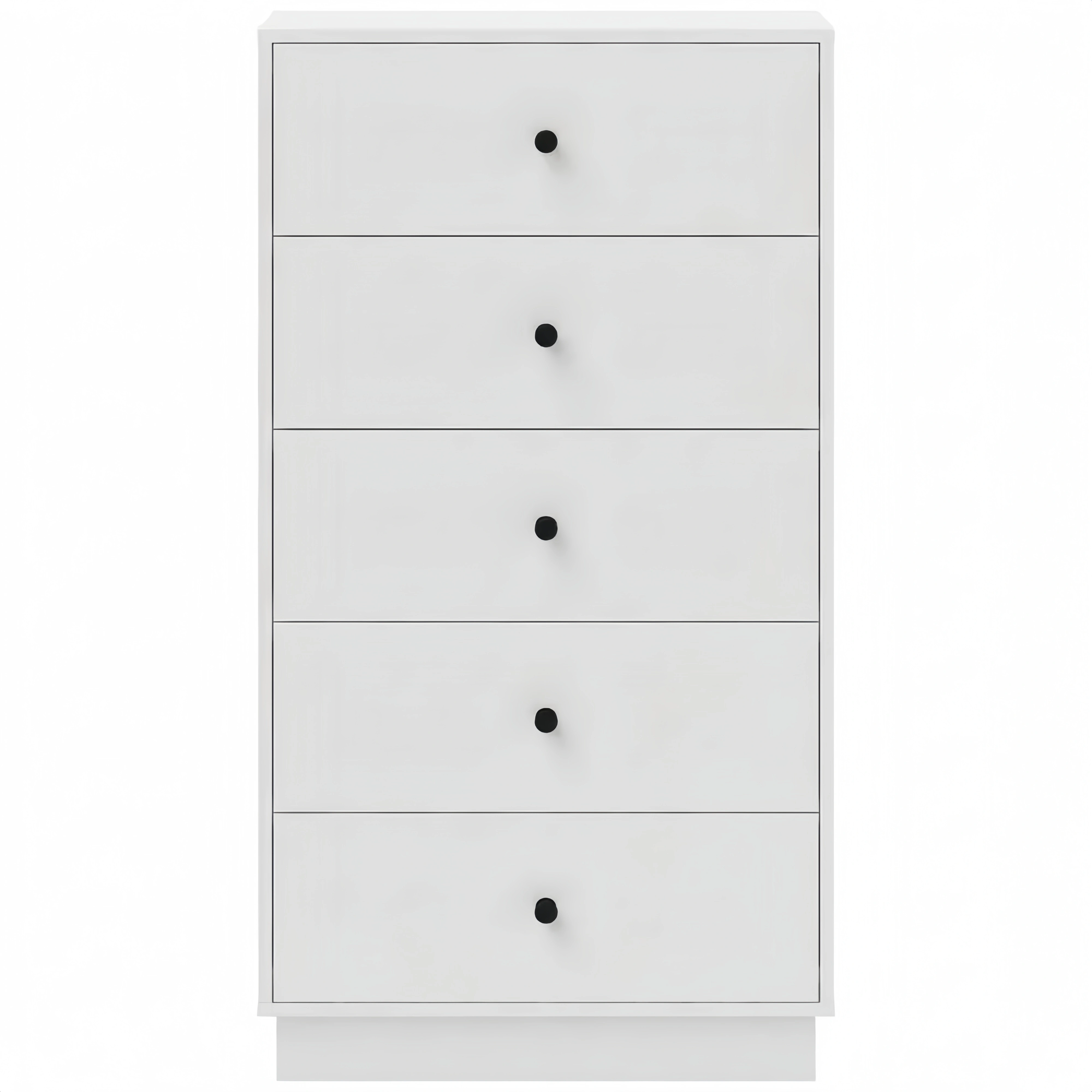 Moderne Holzwerkstoff-Kommode mit 5 Schubladen für Wohnräume