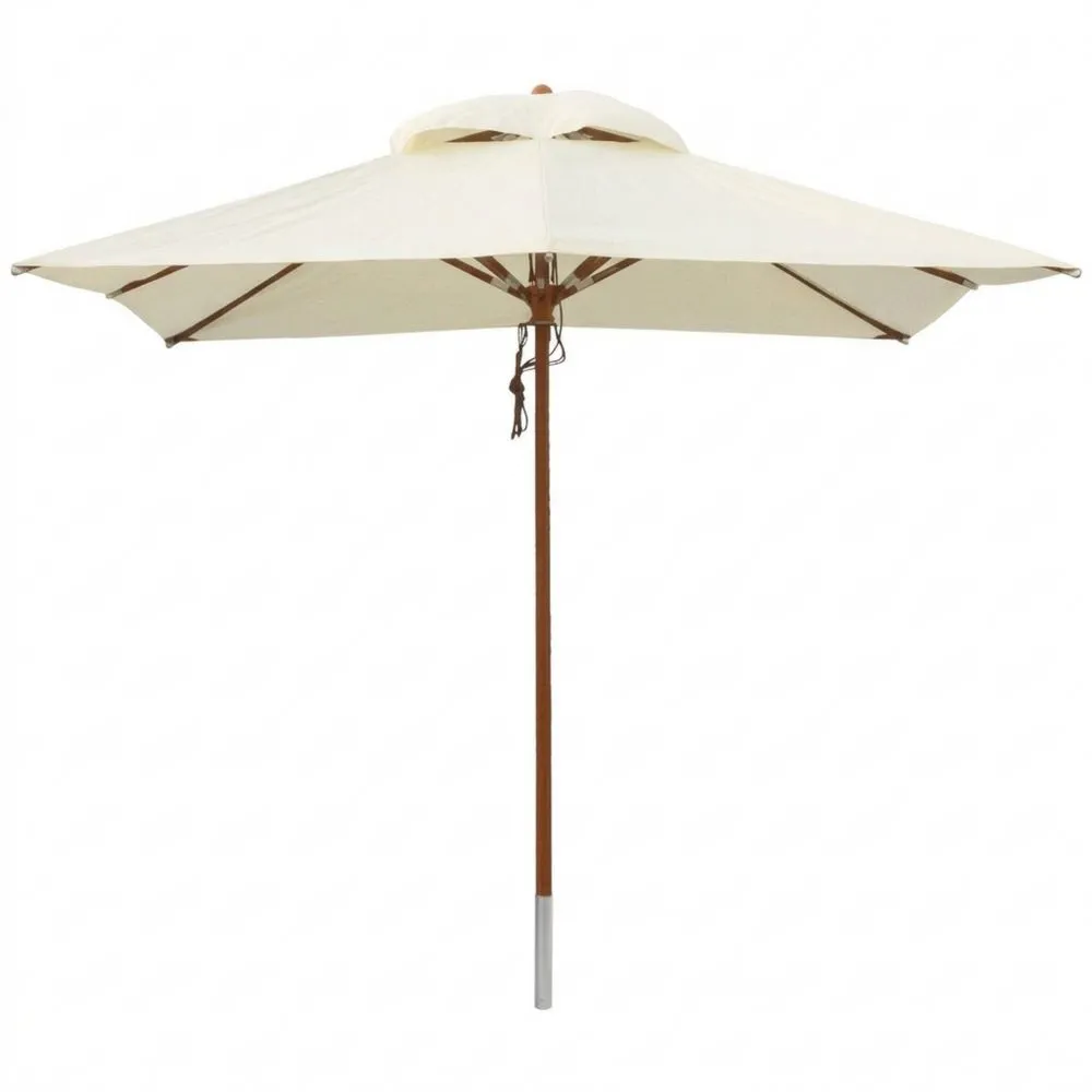 Großer quadratischer Sonnenschirm mit Winddach und Farboptionen