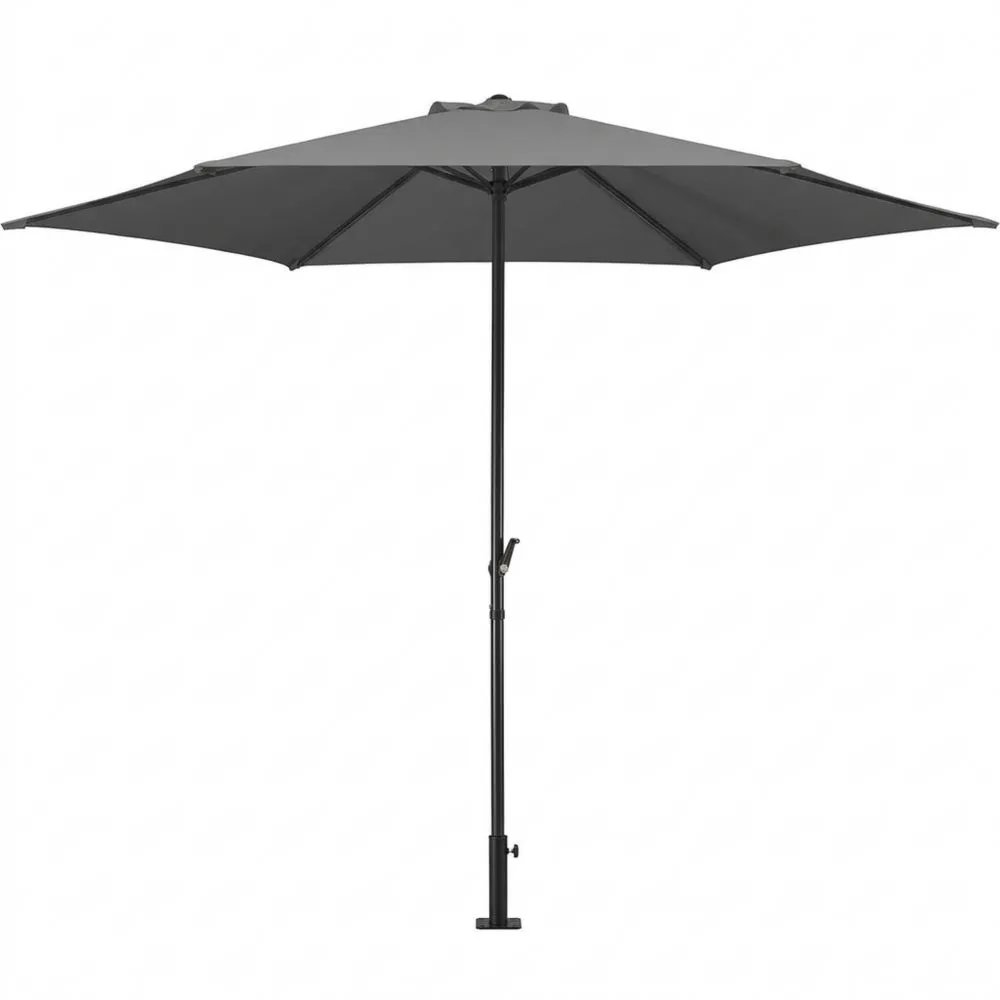 Runder Sonnenschirm 300 cm, anthrazit, Stahlgestell