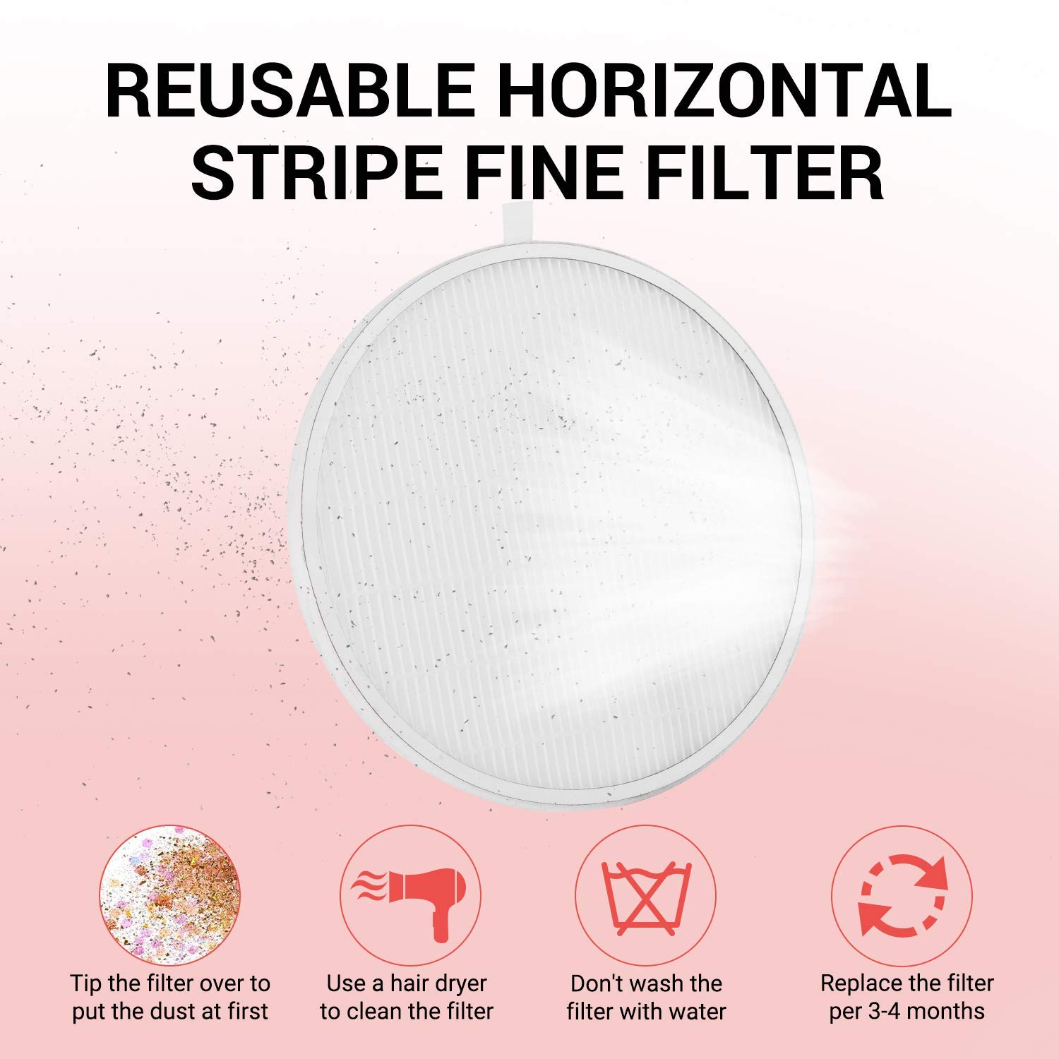 MelodySusie 2-Speed Nail Dust Collector Vacuum Fan