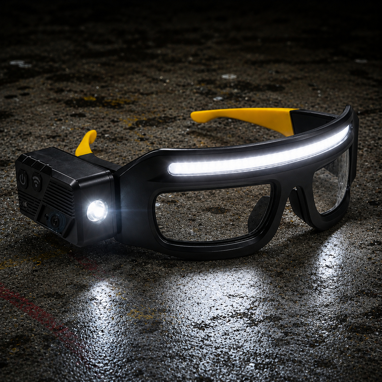 LED Glasses Headlamp with Motion Sensor