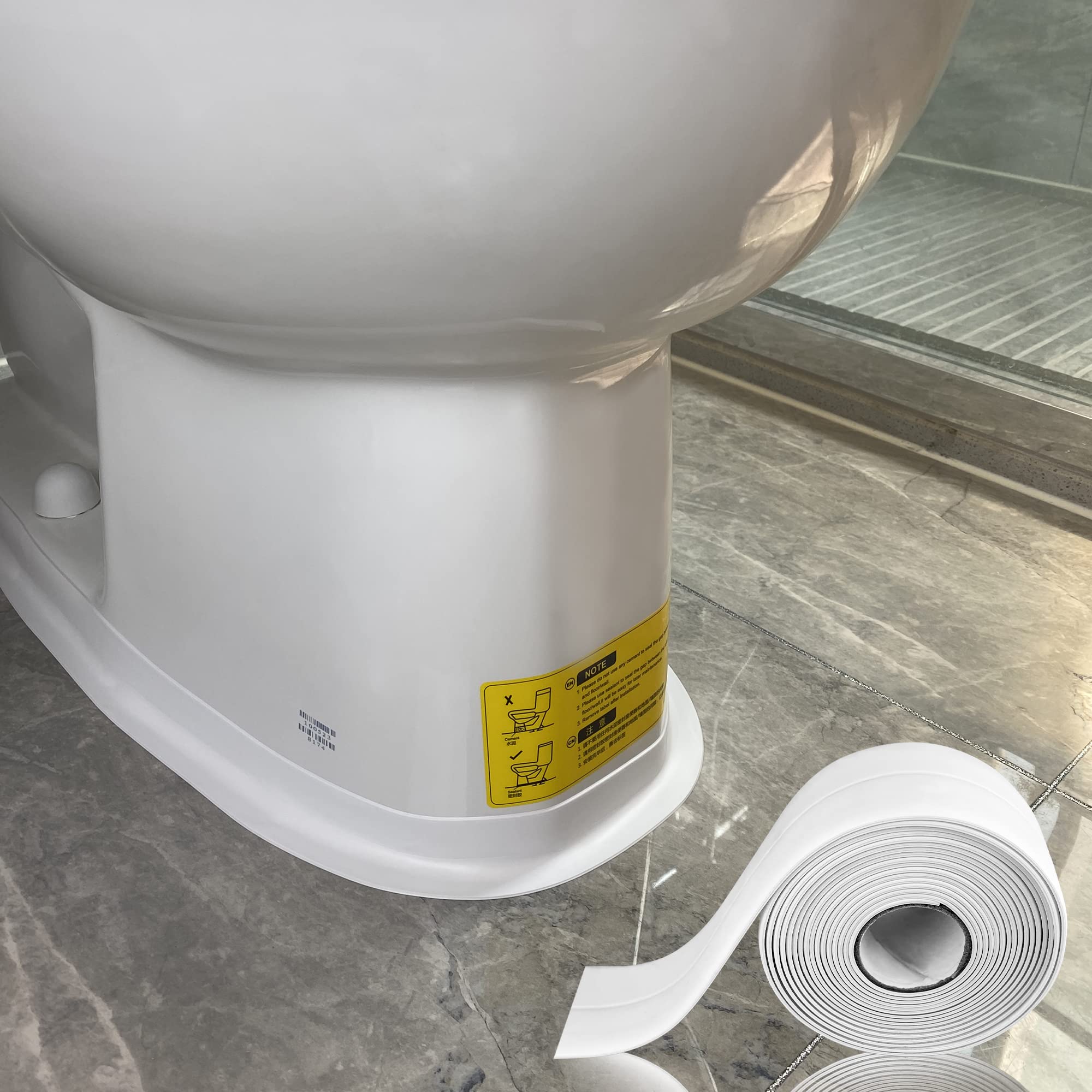 Bathroom Caulk Tape, Flexible Waterproof Gap Sealer for Toilet Base Wall Corner
