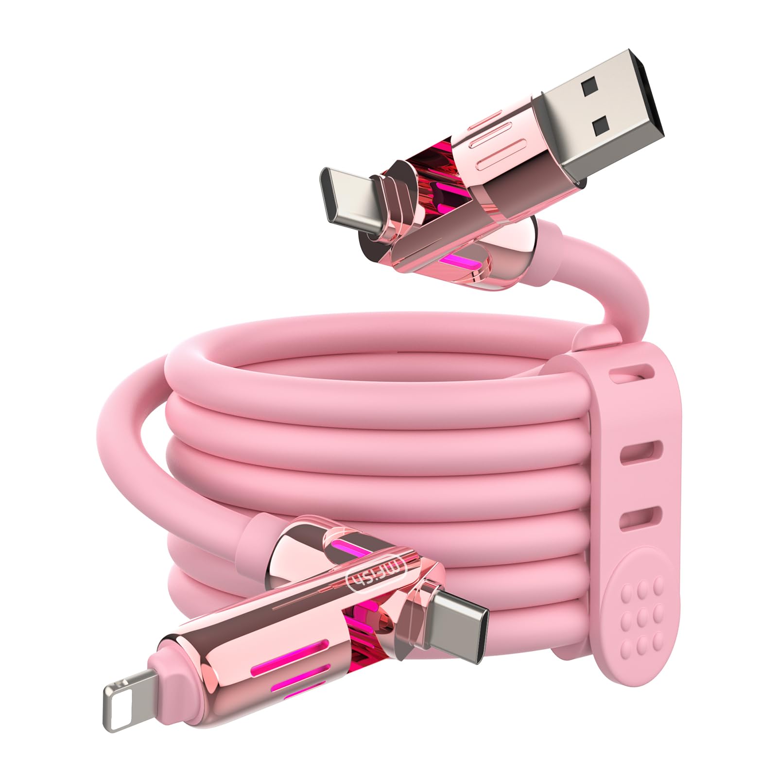 6 in 1 Rotating Multi Fast Charging USB Cable
