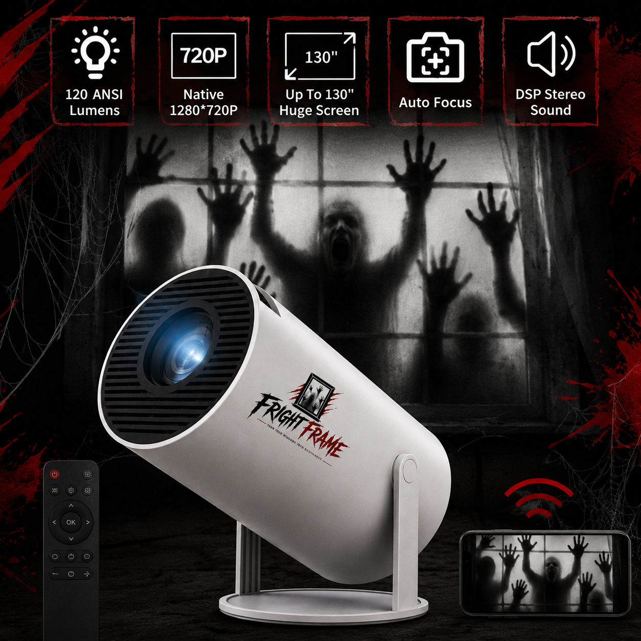 Fright Frame – Halloween Window Projector | Turn Your Windows Into Nightmares