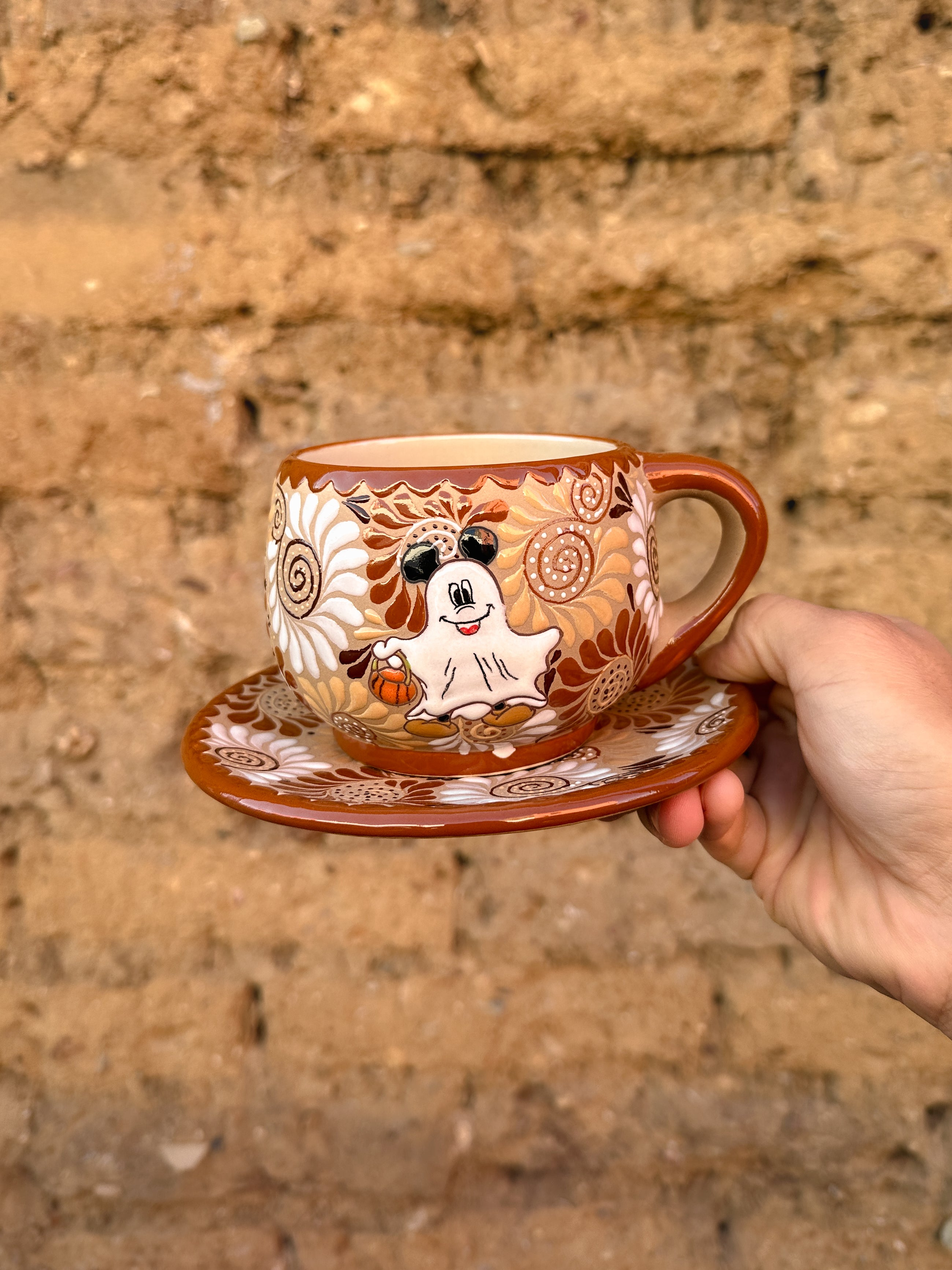 Cute Halloween Ghost Ceramic Mug – Spooky Season Coffee & Tea Cup
