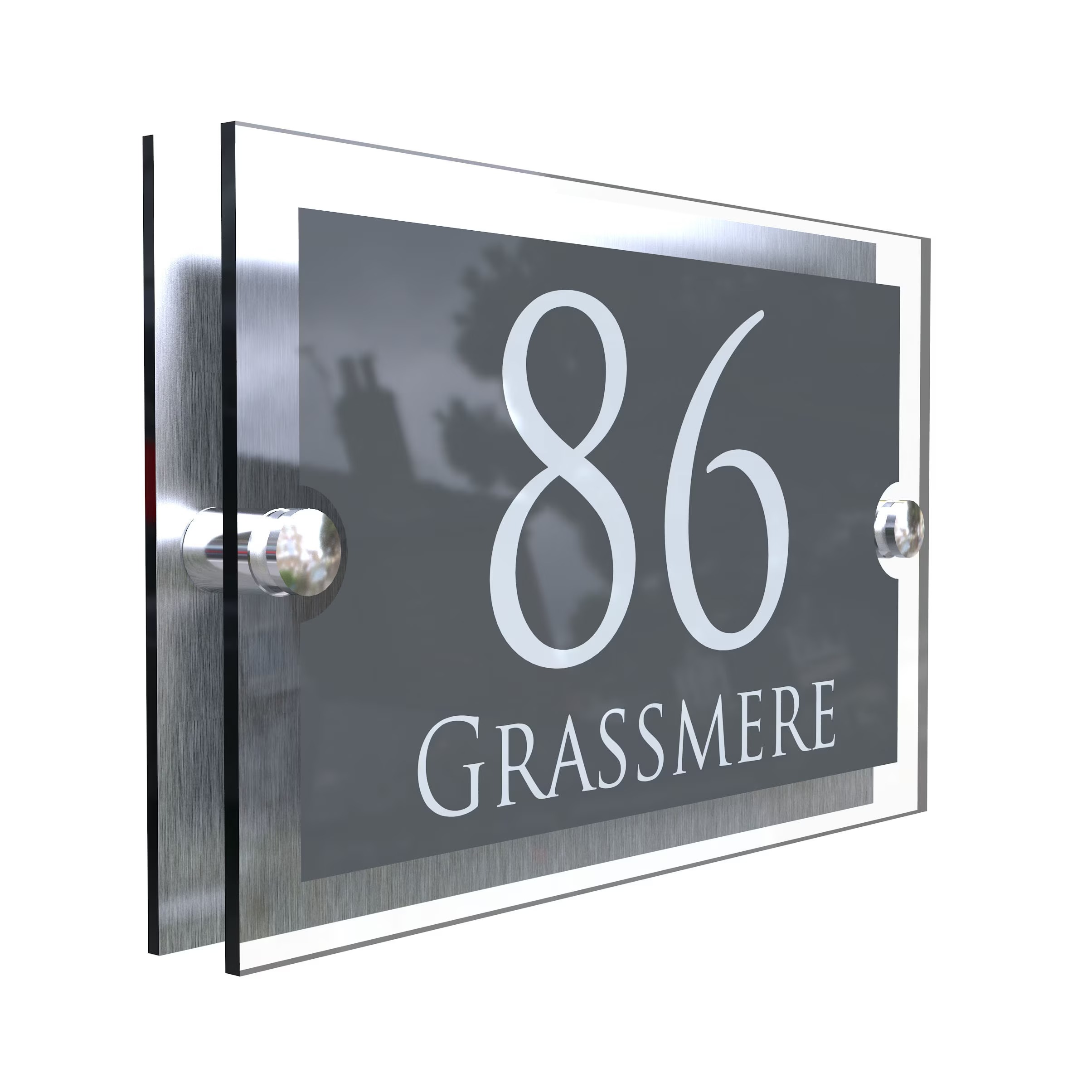 Custom Acrylic House Number Address Plaque