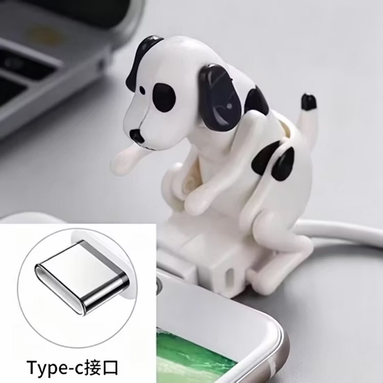 Cute Spot Dog Charger Cable Protector, Funny Phone Charging Cord Accessory