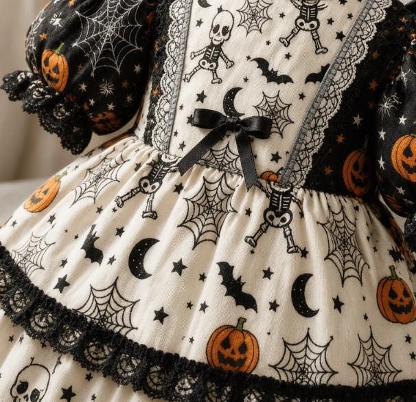 Witch Goose Statue with Bat Wings | Pumpkin Lace Halloween Porch Decor