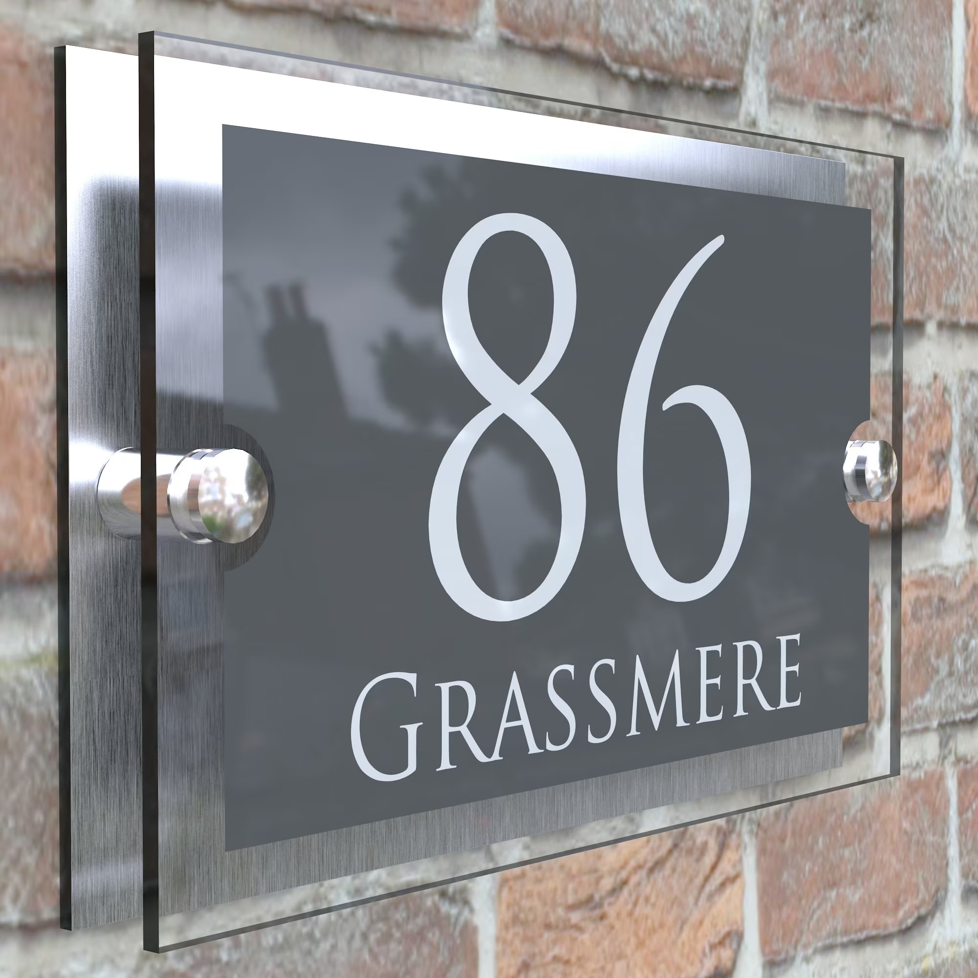 Custom Acrylic House Number Address Plaque