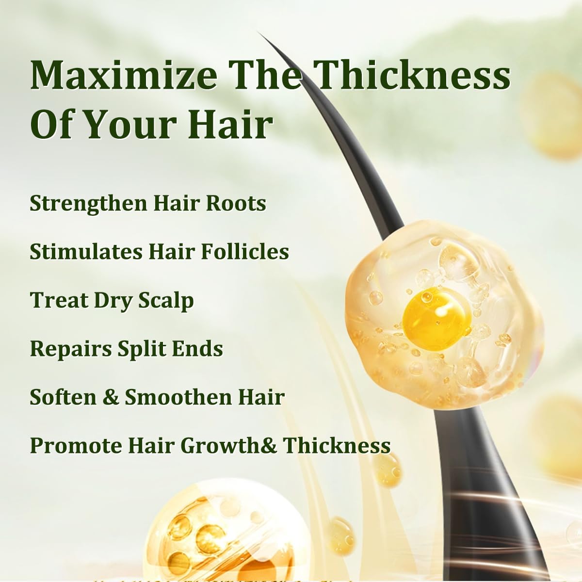 Batana Oil with Rosemary Oil, Natural Hair Growth Serum for Thinning Hair