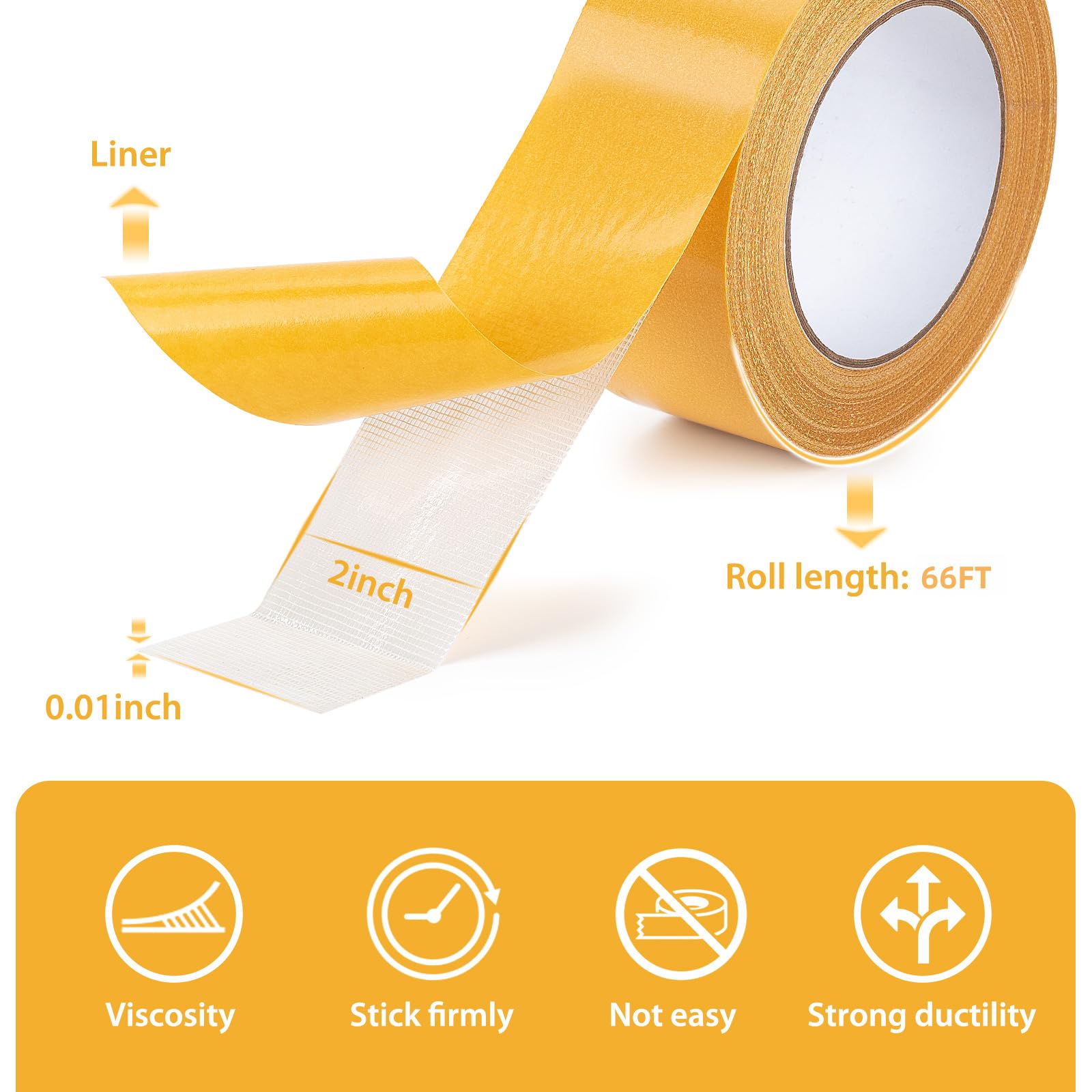 Double Sided Mesh Grid Tape, Heavy Duty Strong Adhesive Tape