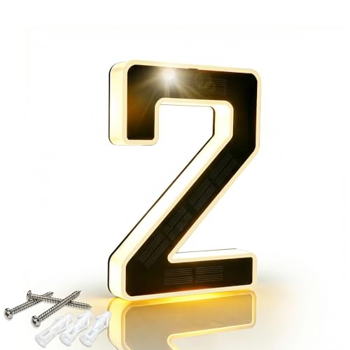Solar LED House Number, IPX4 Waterproof Address Light