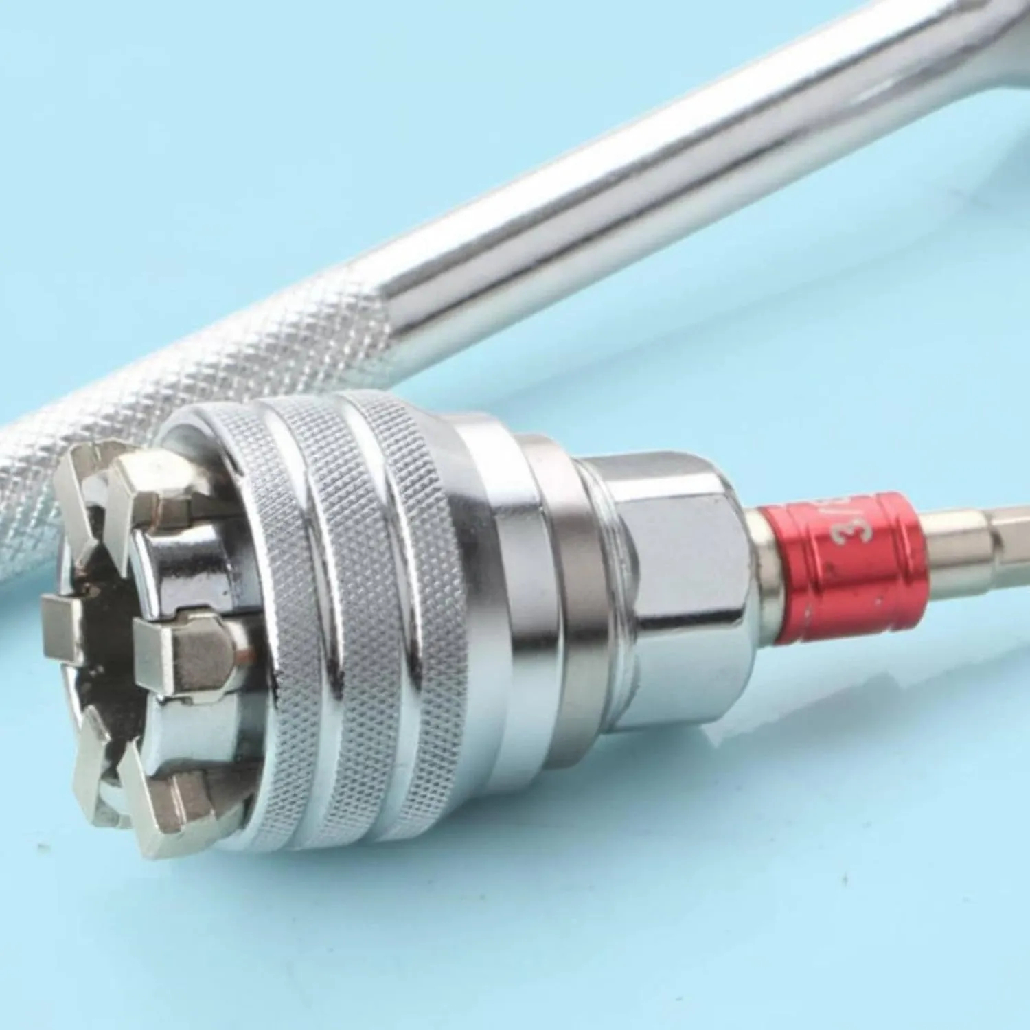 Adjustable Socket 3/8'' To 3/4'' Universal Sleeve 10-19mm Magic Socket Electric Drill Wrench Converter Power Hand Repair Tool