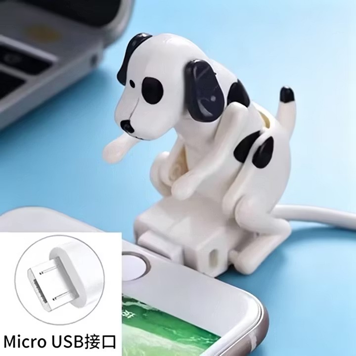 Cute Spot Dog Charger Cable Protector, Funny Phone Charging Cord Accessory