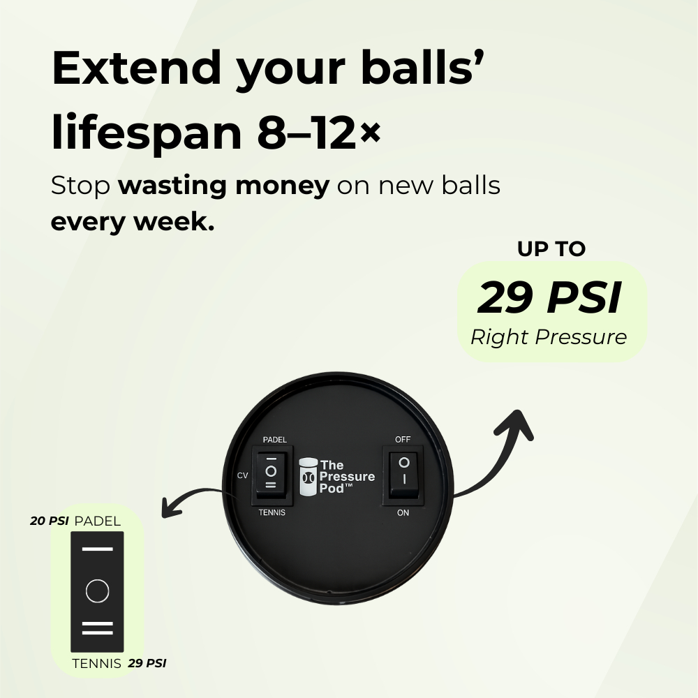 Tennis & Padel Ball Pressure Pod, Tennis Ball Pressurizer Storage Canister