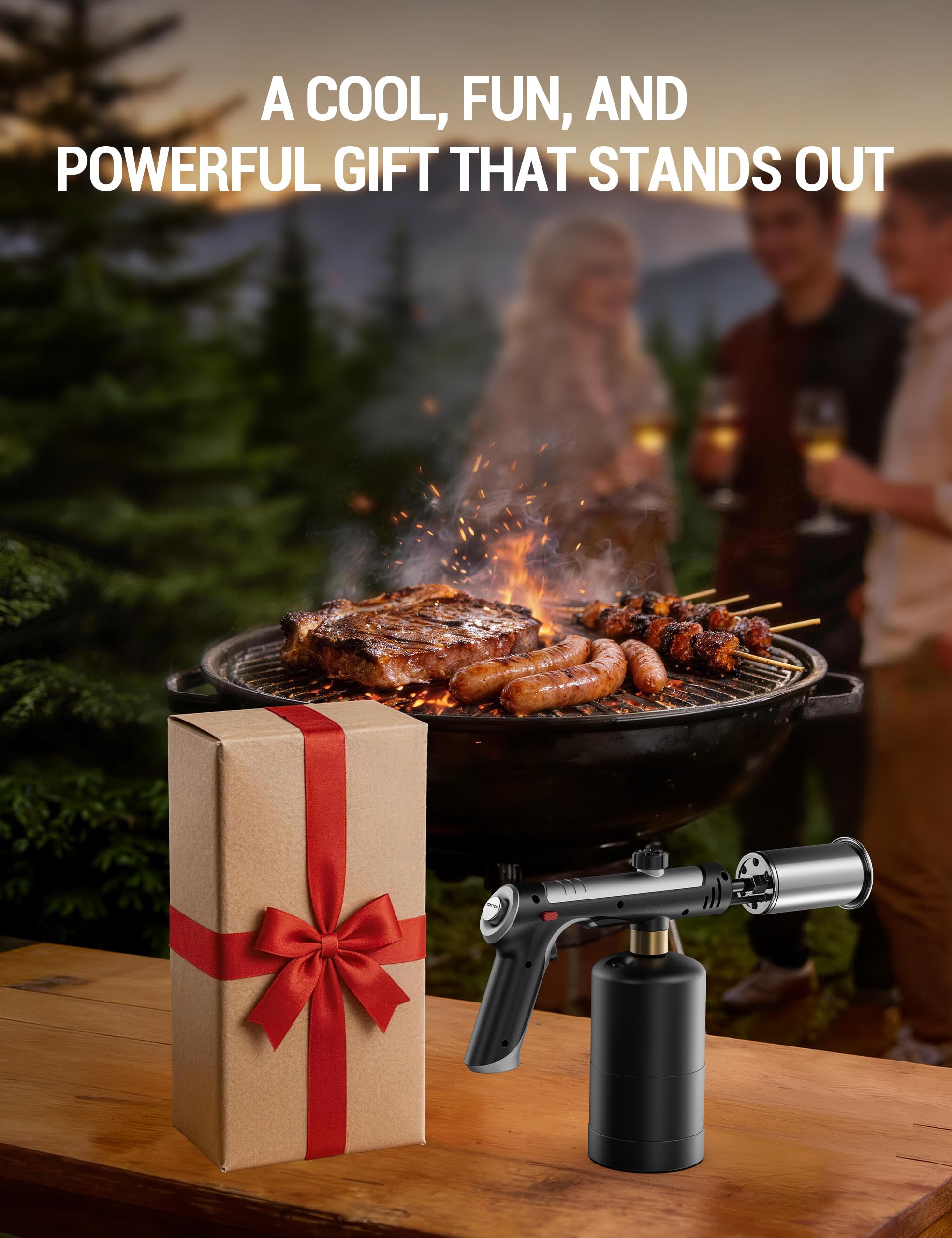 Adjustable Flame Propane Torch for BBQ & Cooking