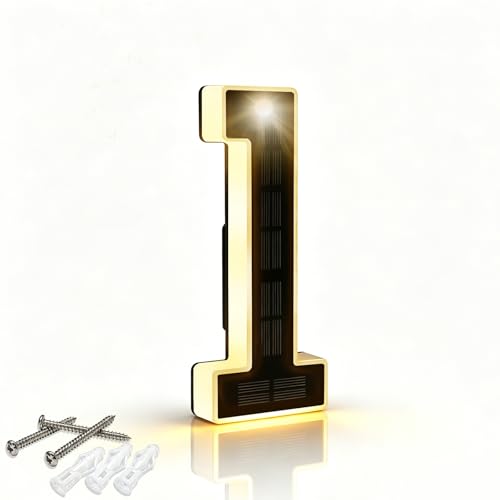 Solar LED House Number, IPX4 Waterproof Address Light