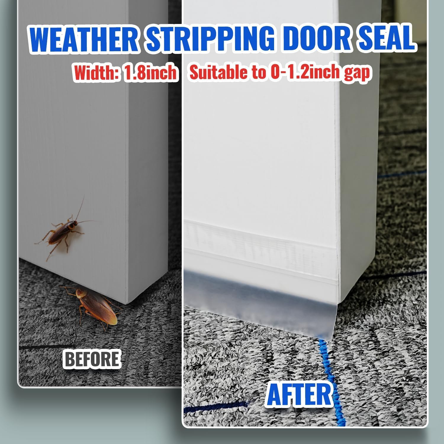 33 Feet Transparent Weather Stripping Tape, Windproof Soundproof Gap Seal Strip for Doors Windows AC Units