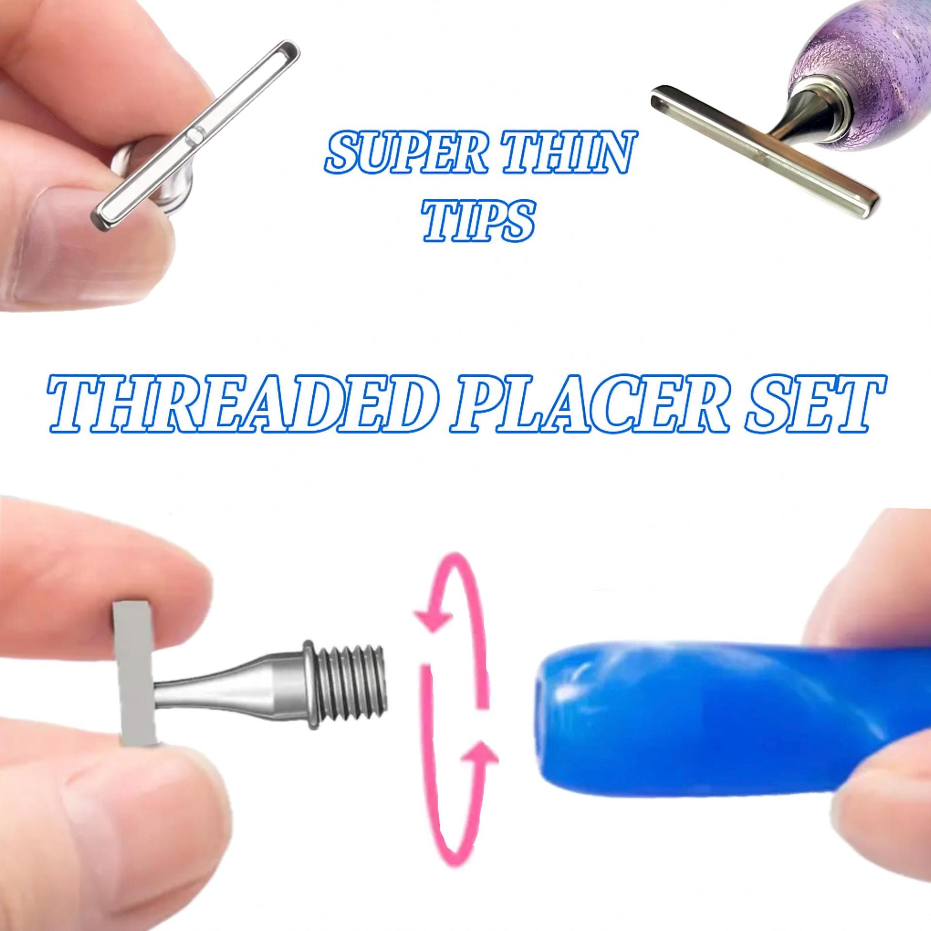 Resin Diamond Painting Pen with Metal Tips, DIY Diamond Art Tool Set