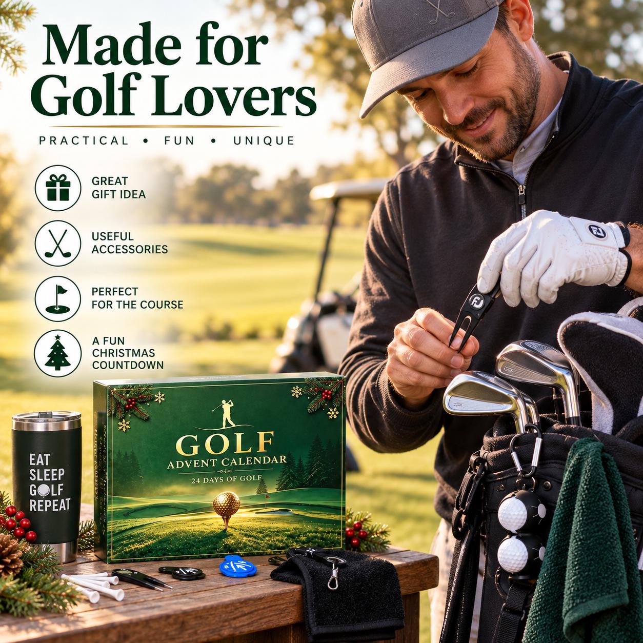 Golf Advent Calendar – 24 Days of Golf-Themed Christmas Surprises