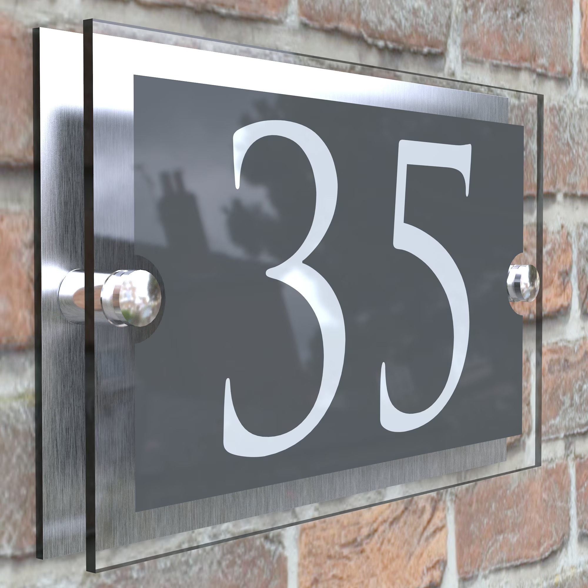 Custom Acrylic House Number Address Plaque