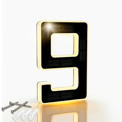 Solar LED House Number, IPX4 Waterproof Address Light