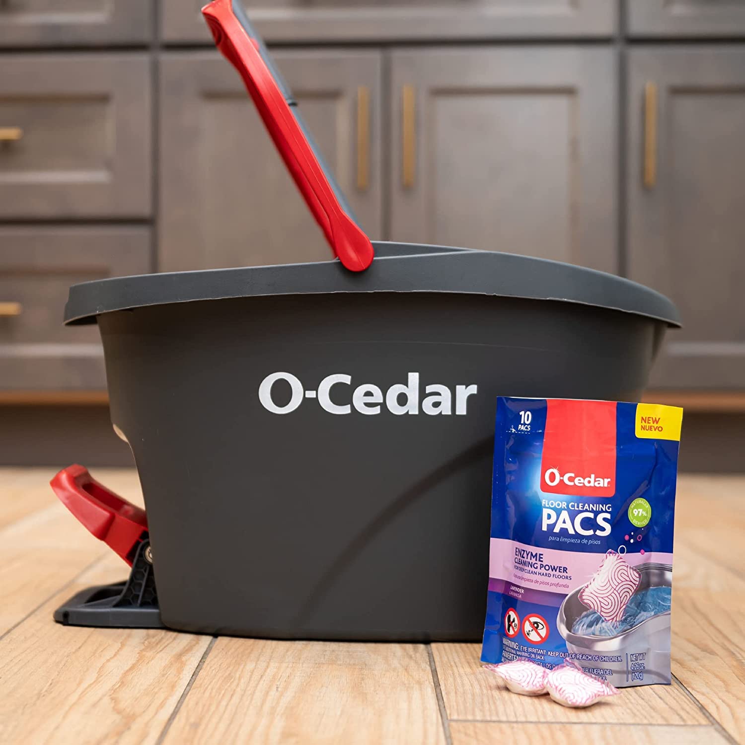 O-Cedar EasyWring Microfiber Spin Mop & Bucket Floor Cleaning System