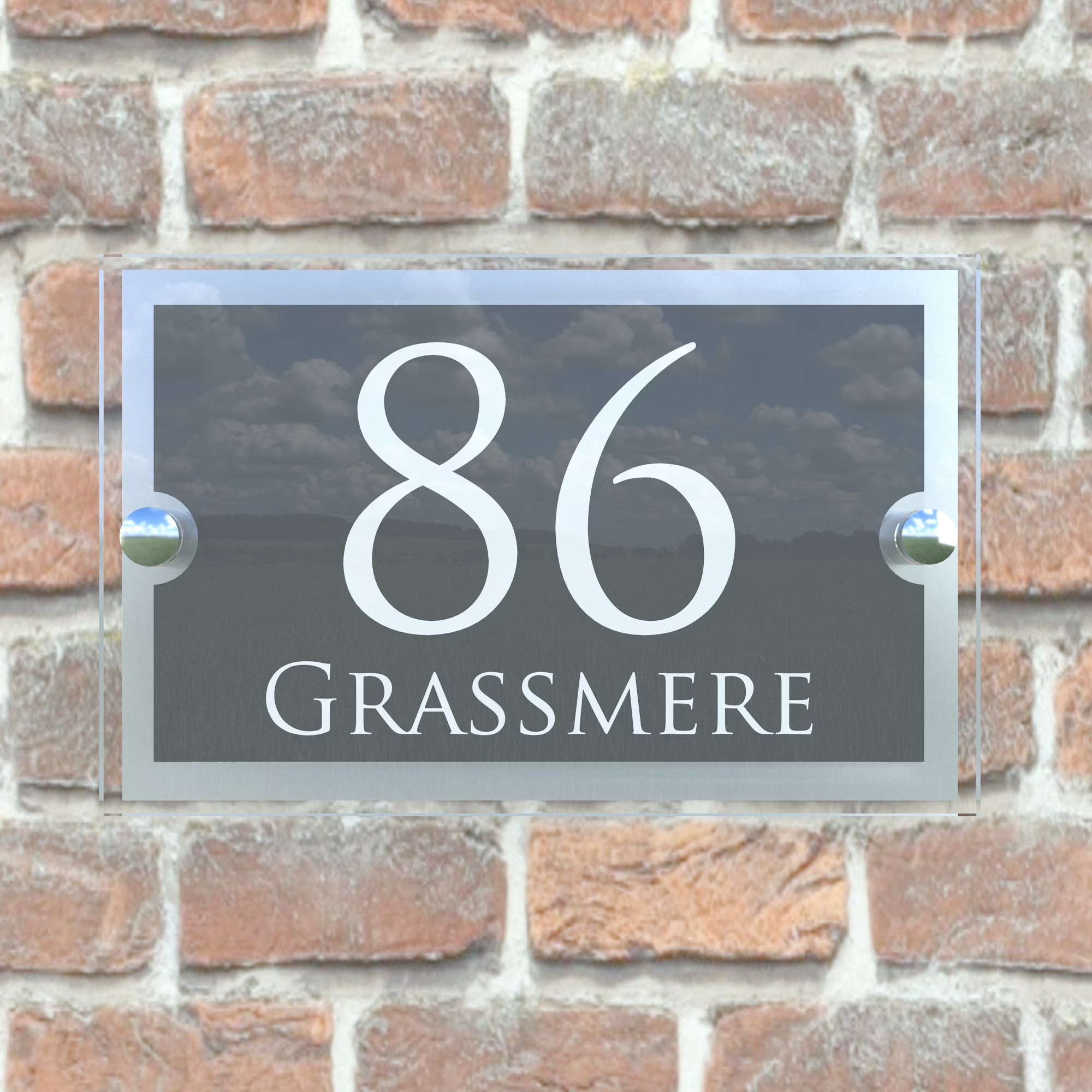 Custom Acrylic House Number Address Plaque
