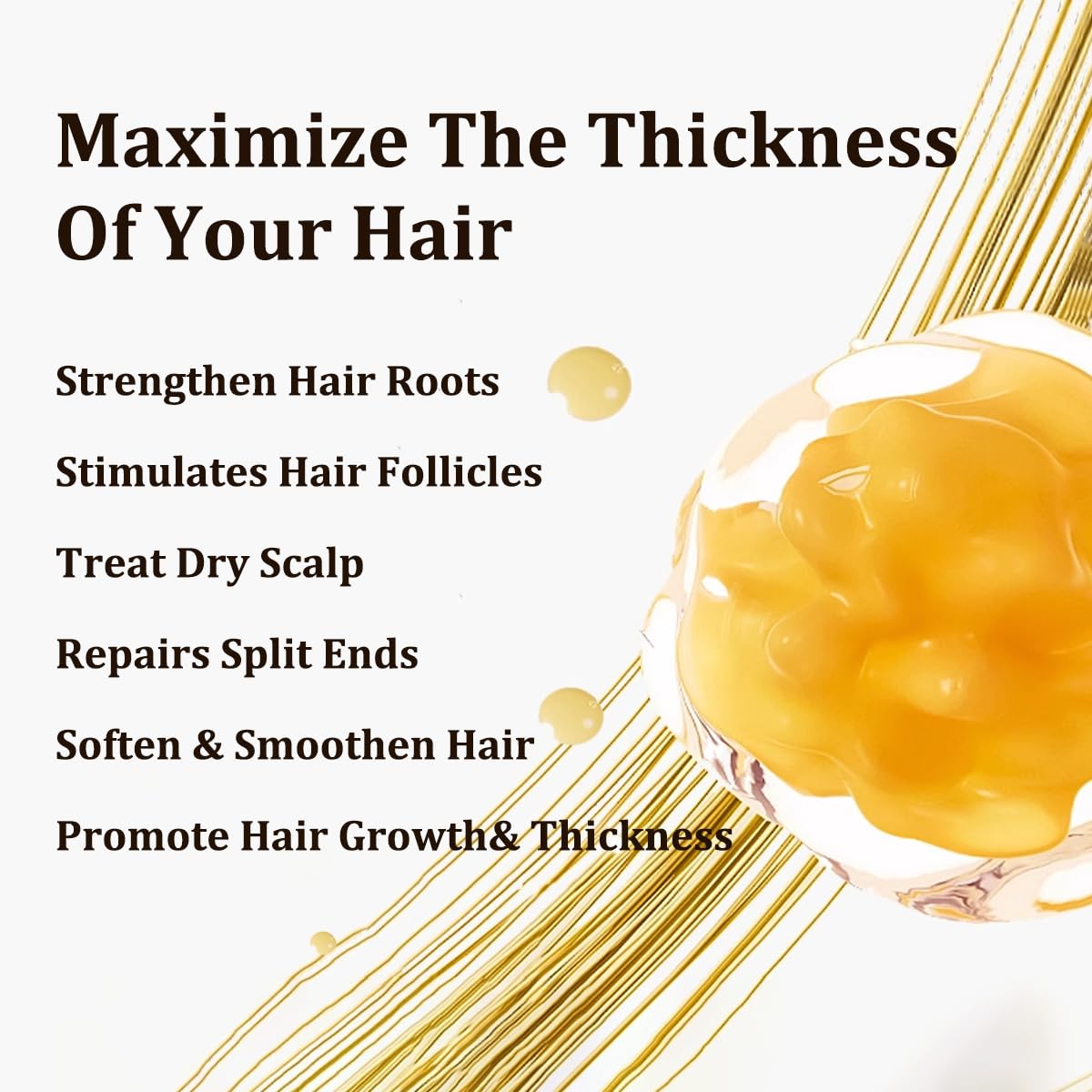 Batana Oil with Rosemary Oil, Natural Hair Growth Serum for Thinning Hair