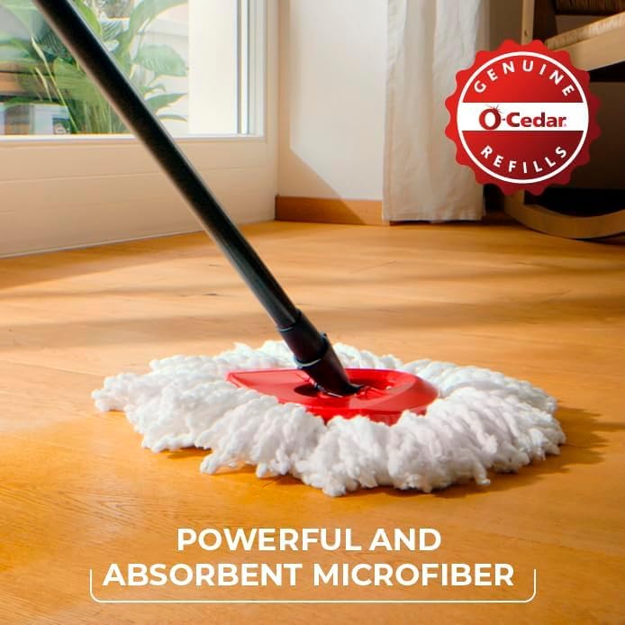 O-Cedar EasyWring Microfiber Spin Mop & Bucket Floor Cleaning System