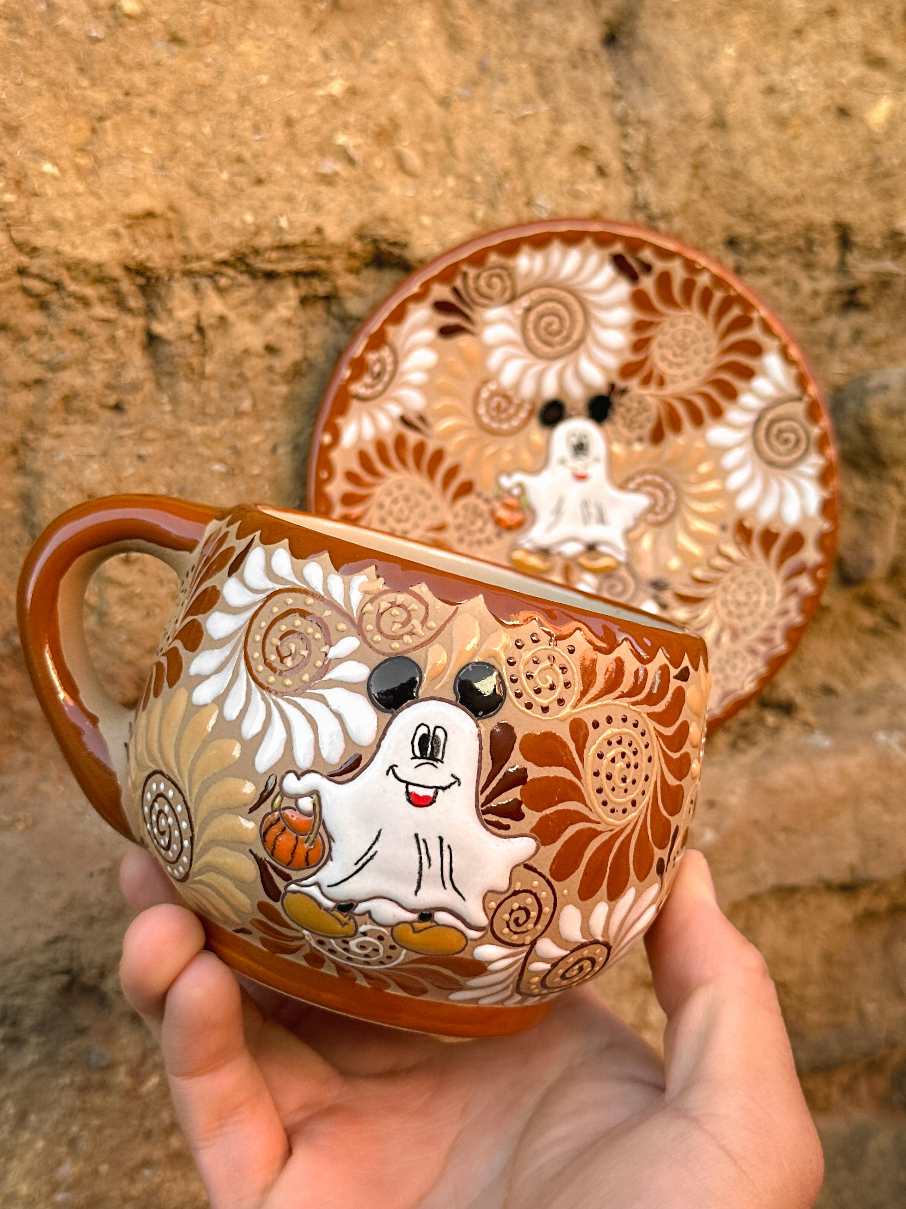 Cute Halloween Ghost Ceramic Mug – Spooky Season Coffee & Tea Cup