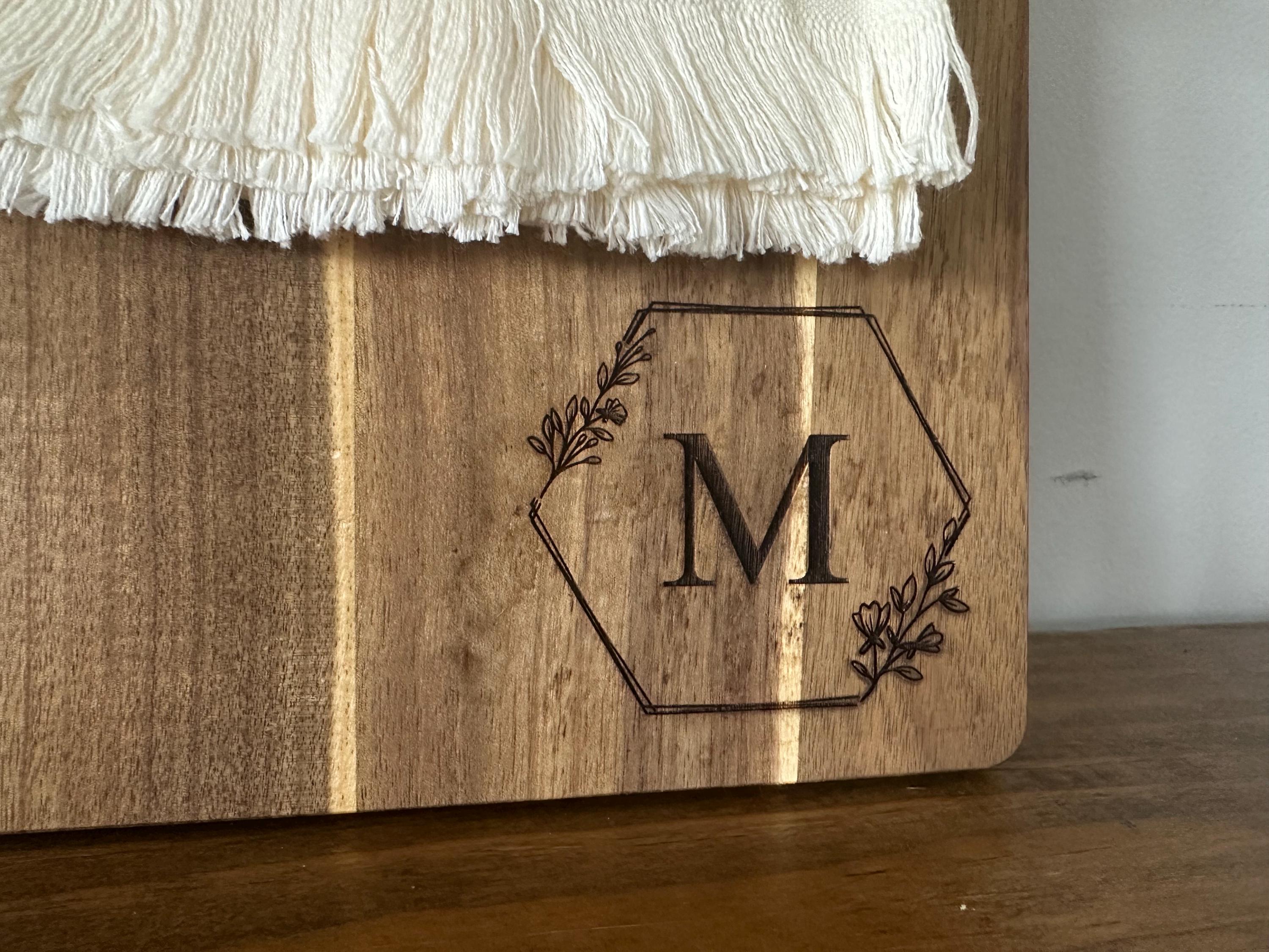 Personalized Wooden Serving Board & Spoon Gift Set