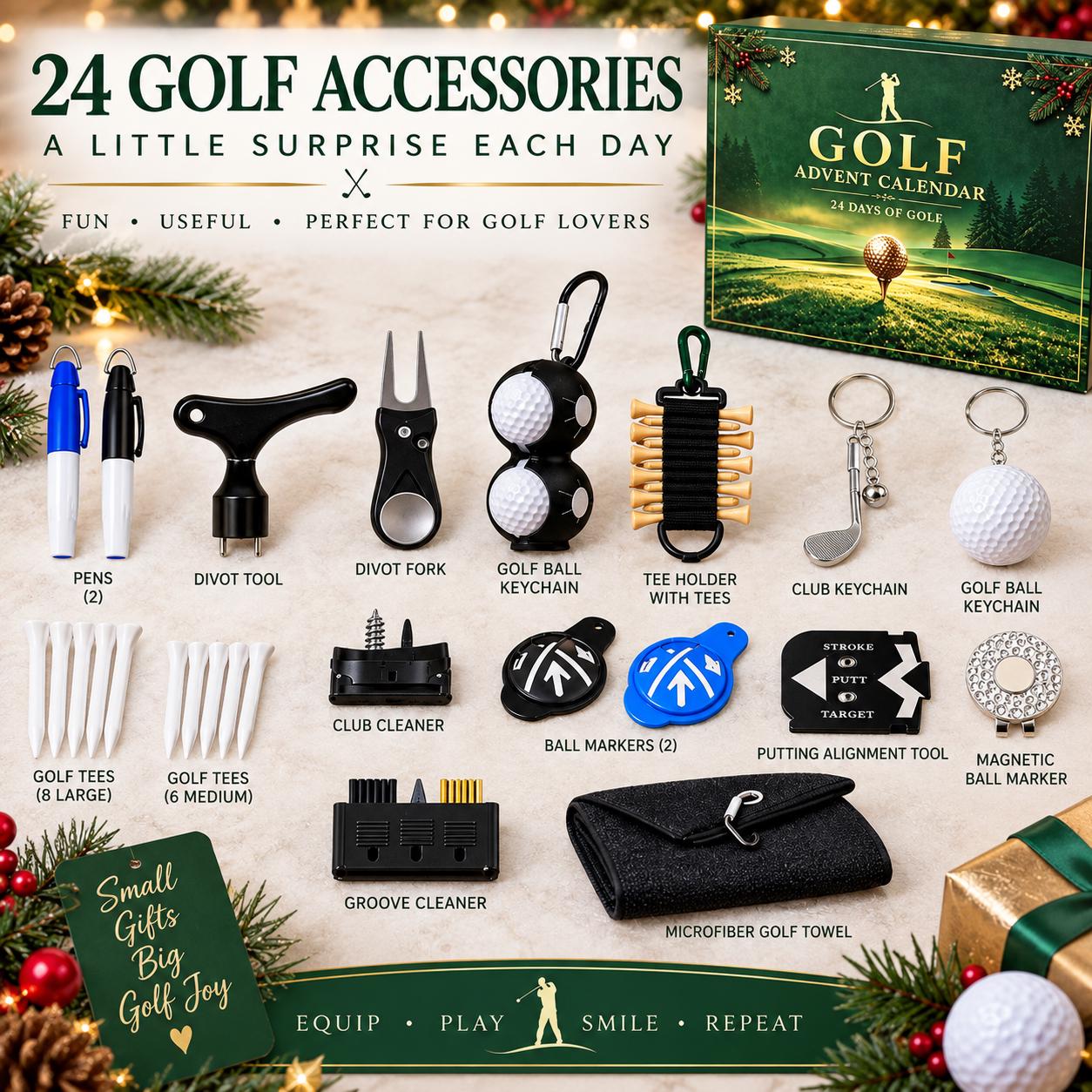 Golf Advent Calendar – 24 Days of Golf-Themed Christmas Surprises