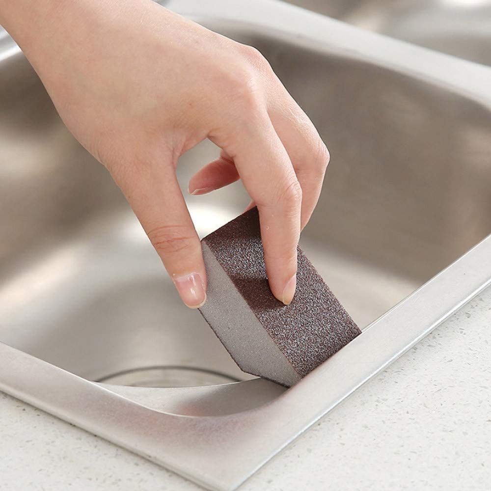 Carborundum Cleaning Sponge, Heavy Duty Rust Stain Eraser for Pots & Pans